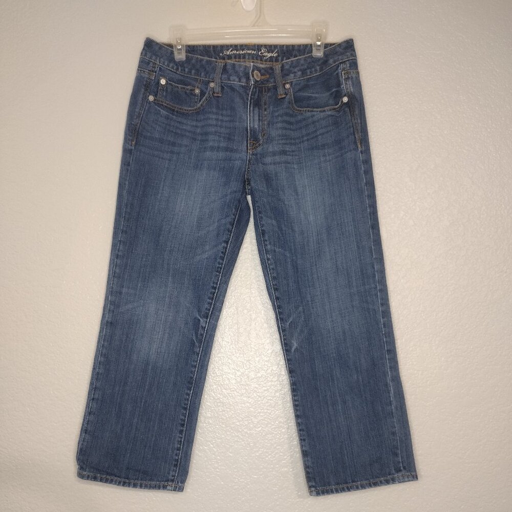 American Eagle Boy Fit Crop